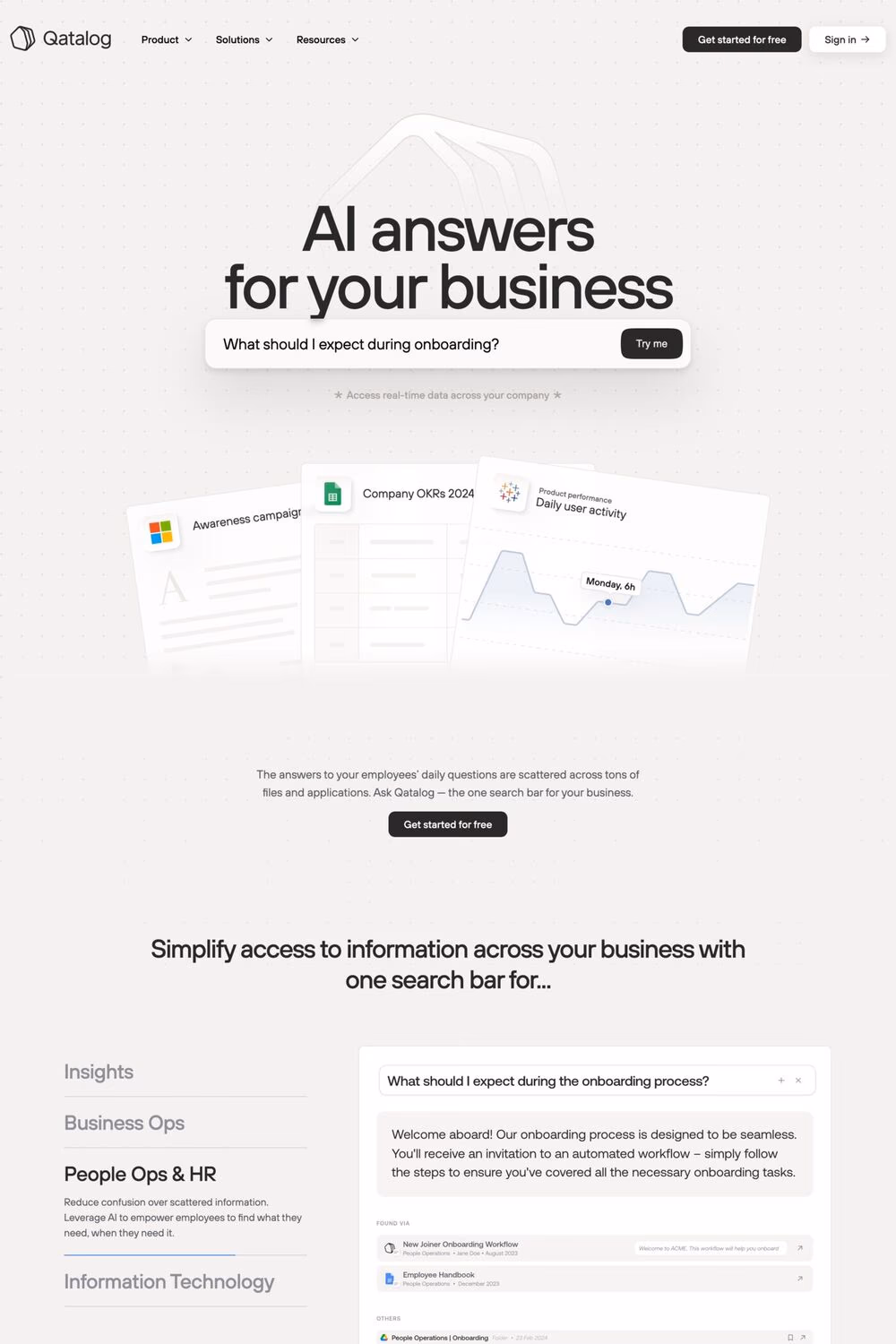 Qatalog website screenshot