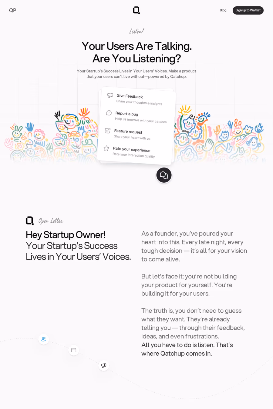 Qatchup website screenshot