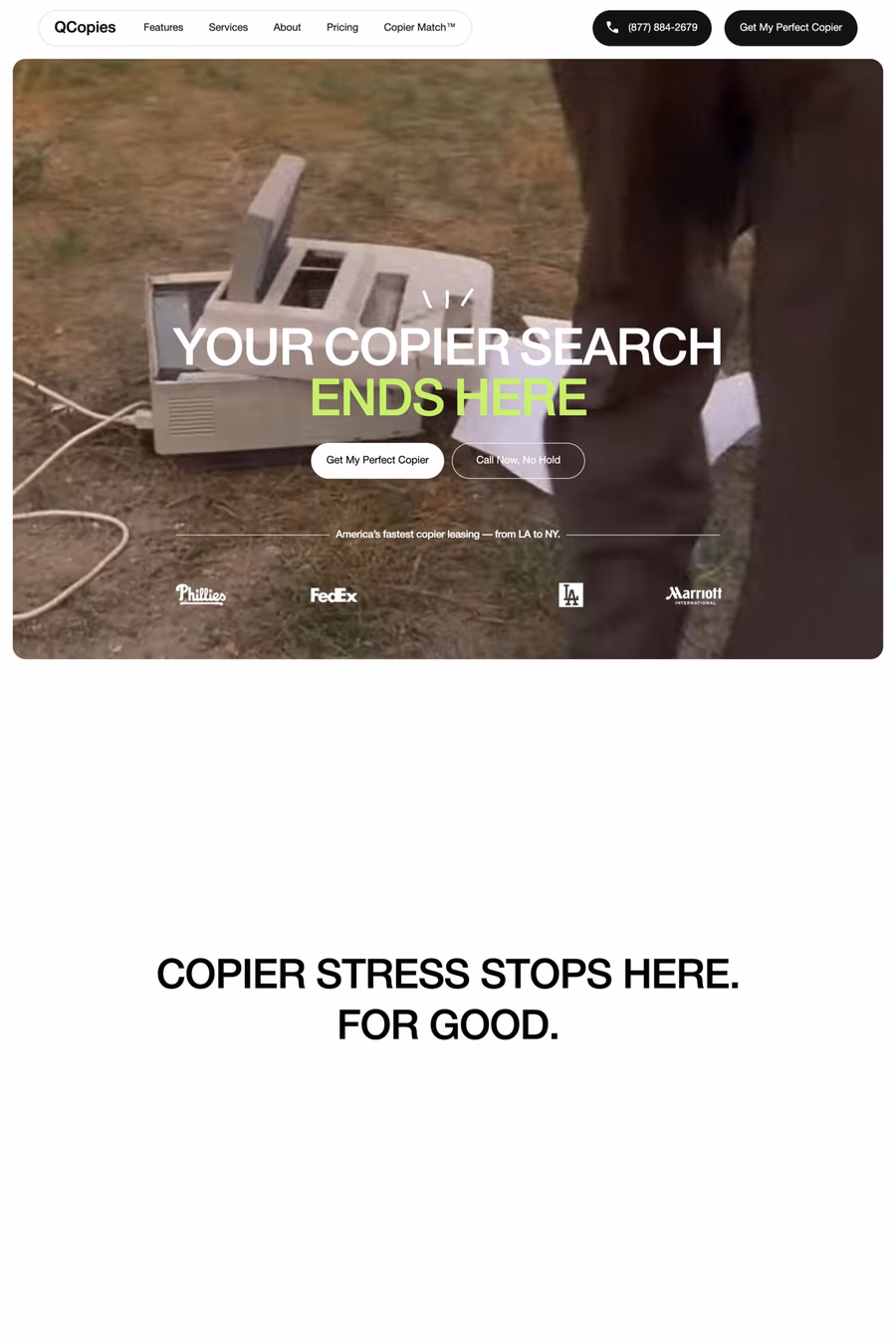 Quick Copies website screenshot