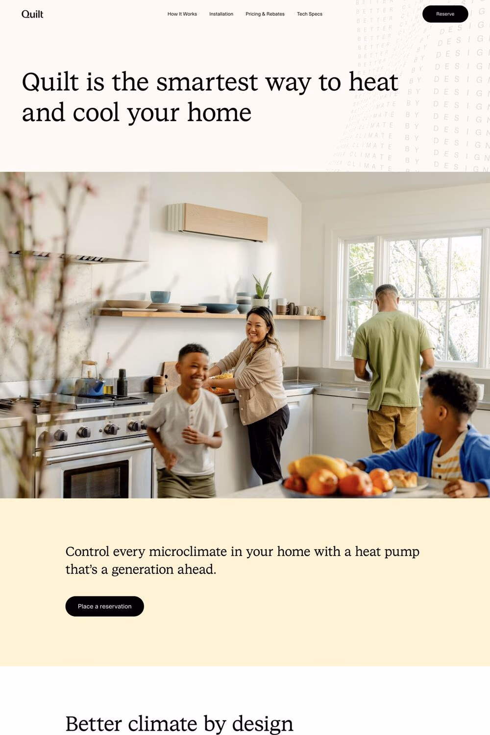 Quilt website screenshot