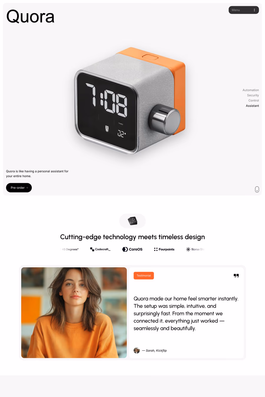 Quora template screenshot
