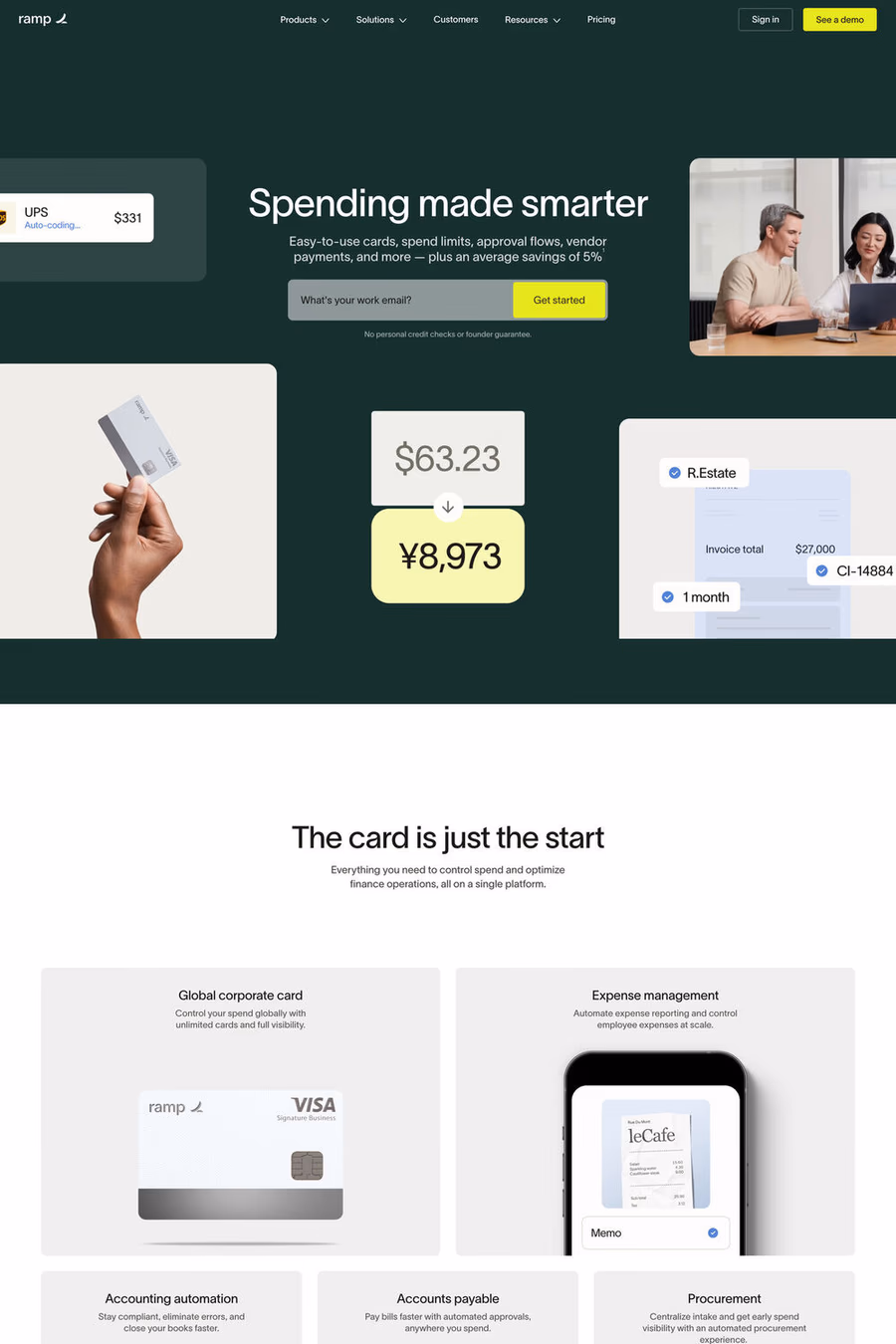 Ramp website screenshot