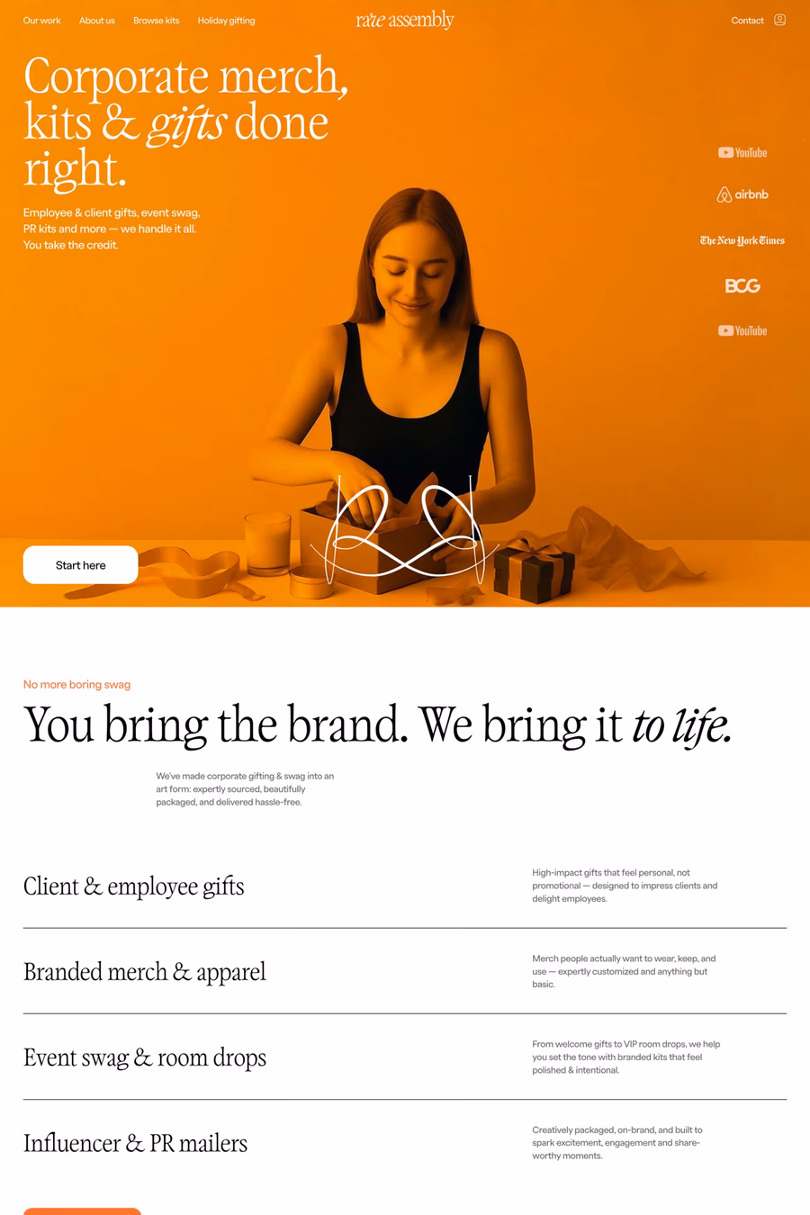 Rare Assembly website screenshot