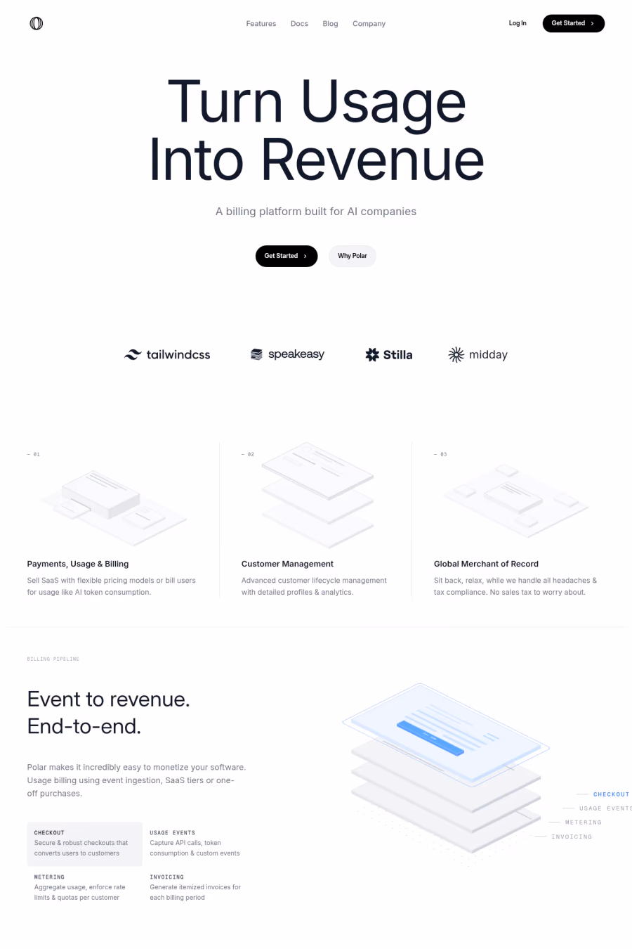 Polar website screenshot