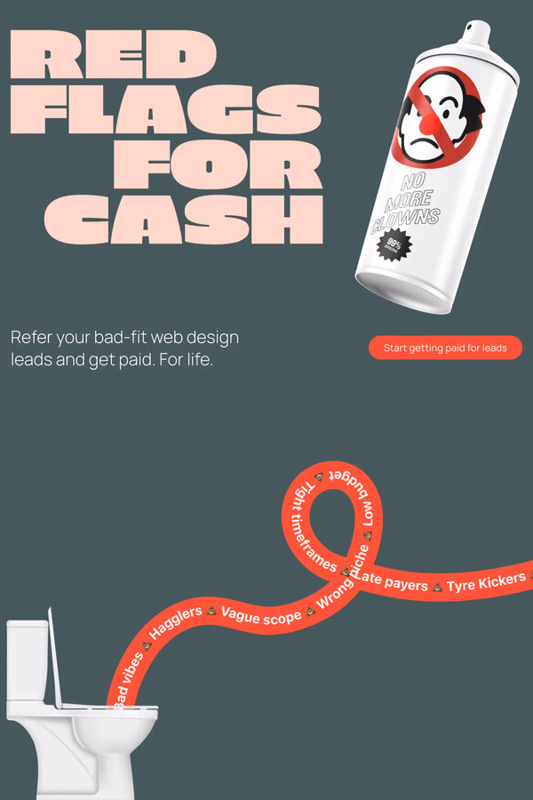 Red Flags For Cash website screenshot