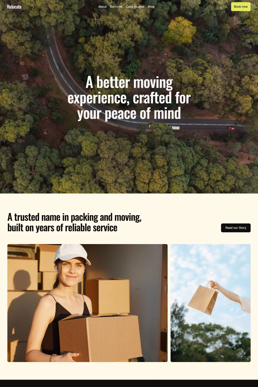 Relocate template screenshot