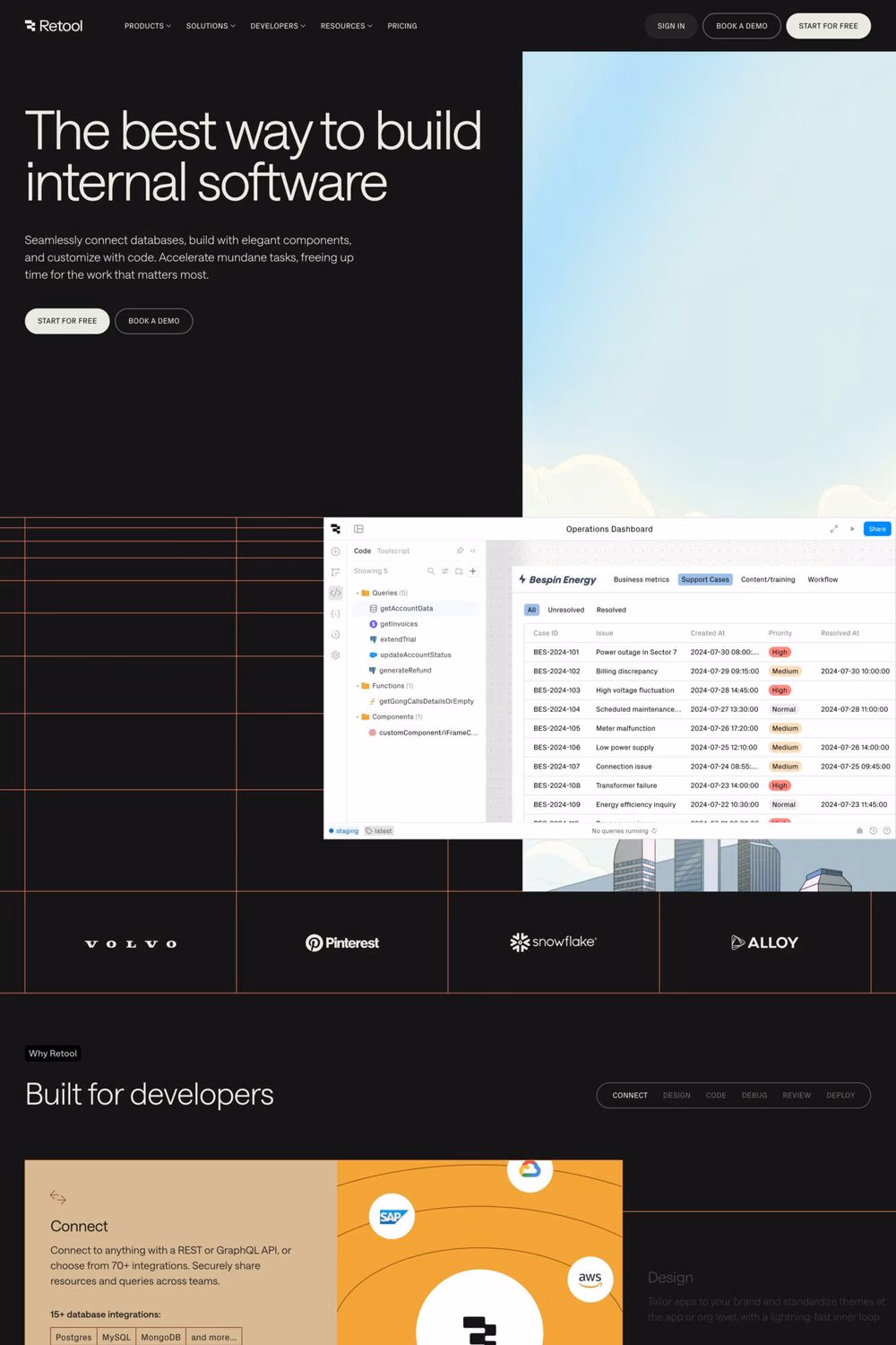 Retool website screenshot