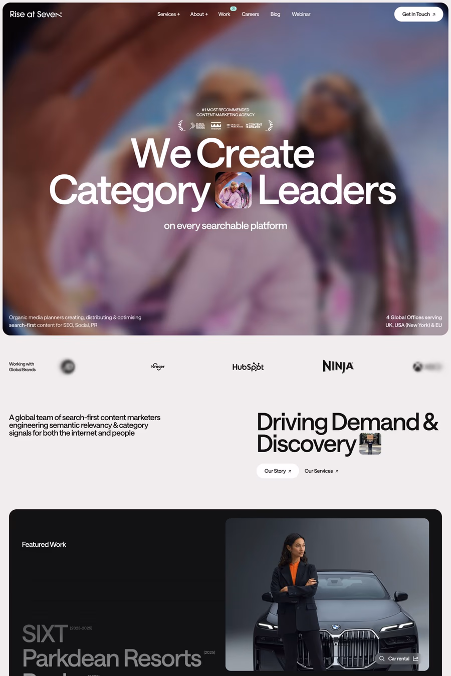 Rise at Seven website screenshot