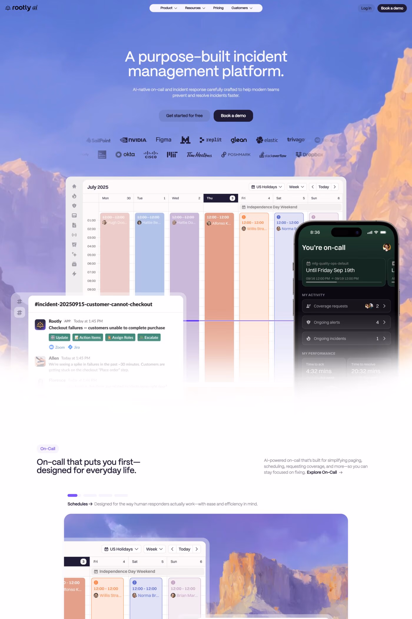 Rootly website screenshot