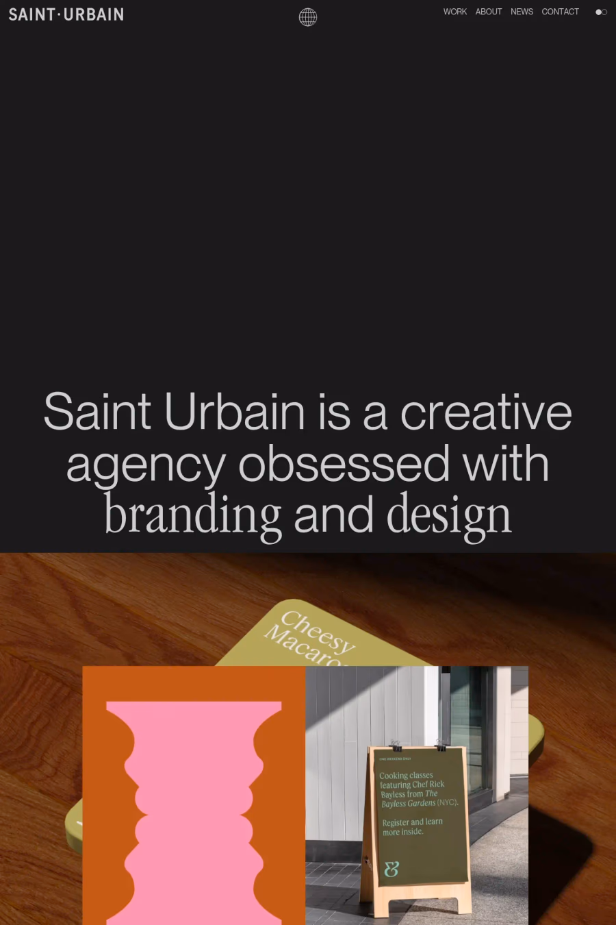Saint Urbain website screenshot