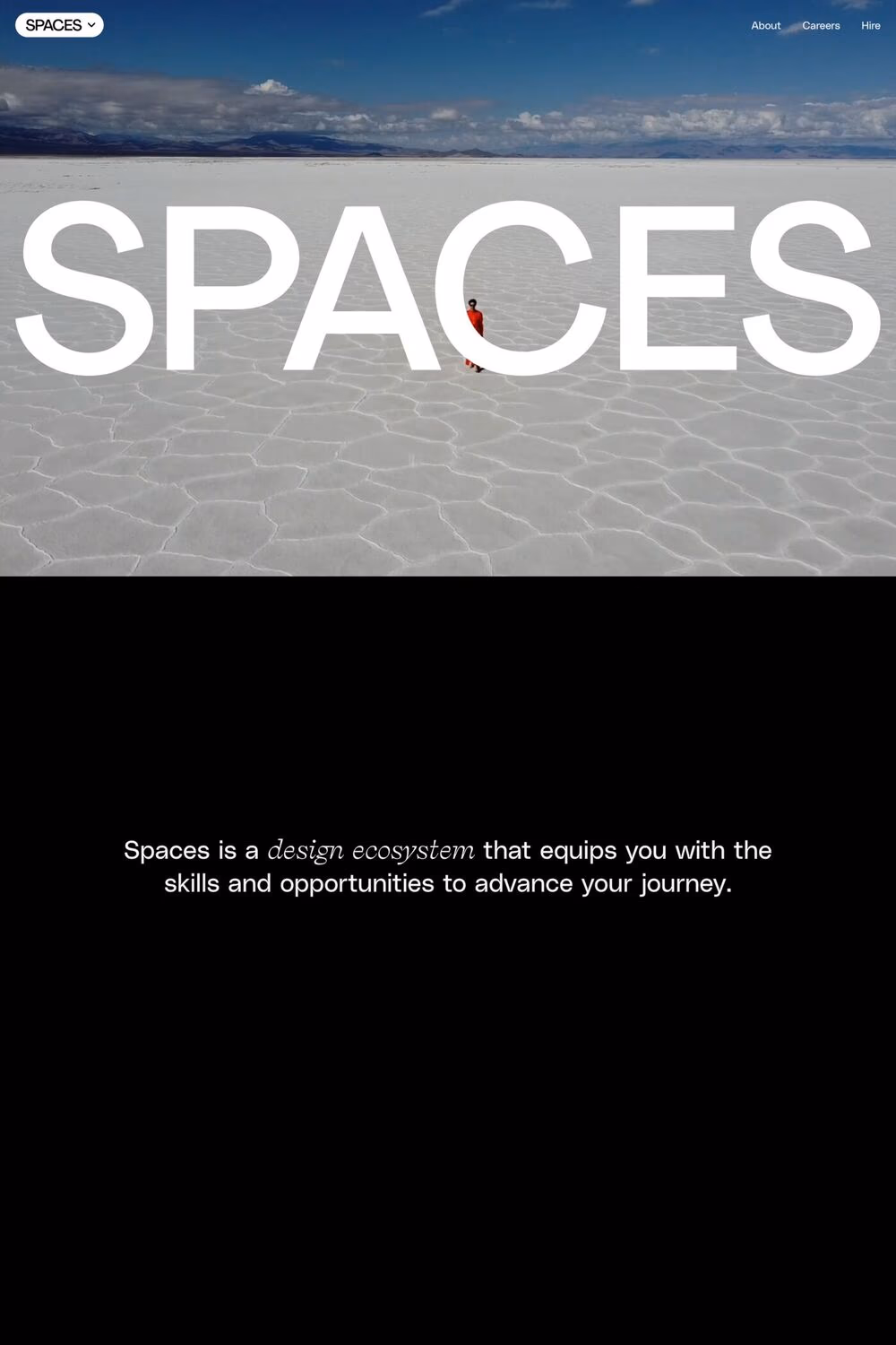 Spaces website screenshot