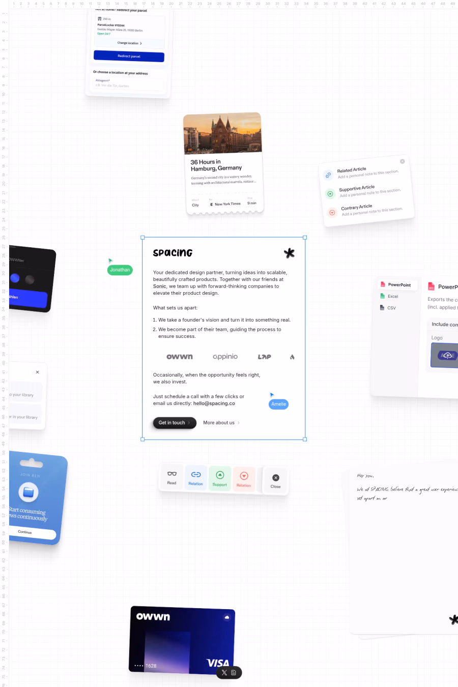 SPACING website screenshot