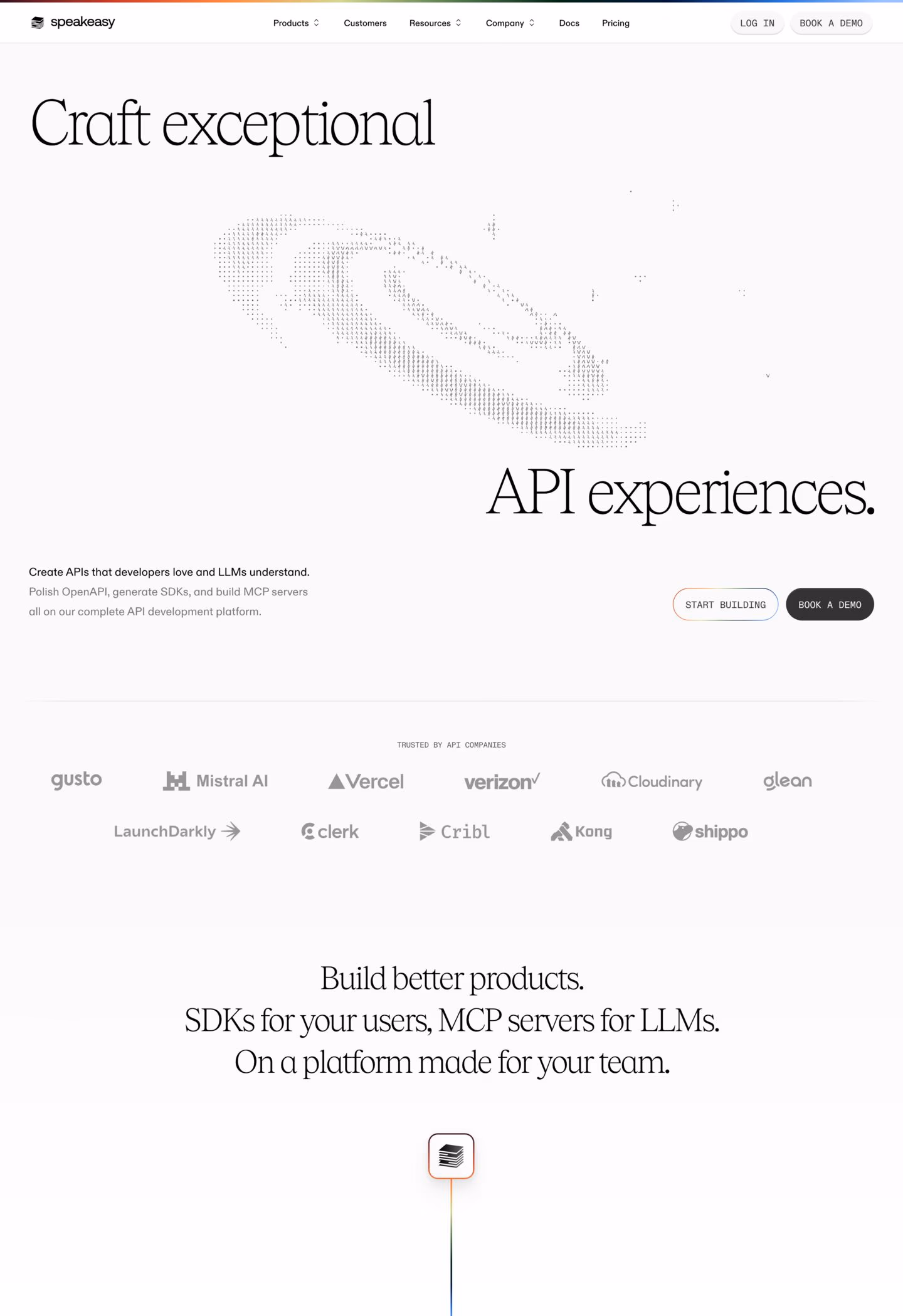 Speakeasy website screenshot