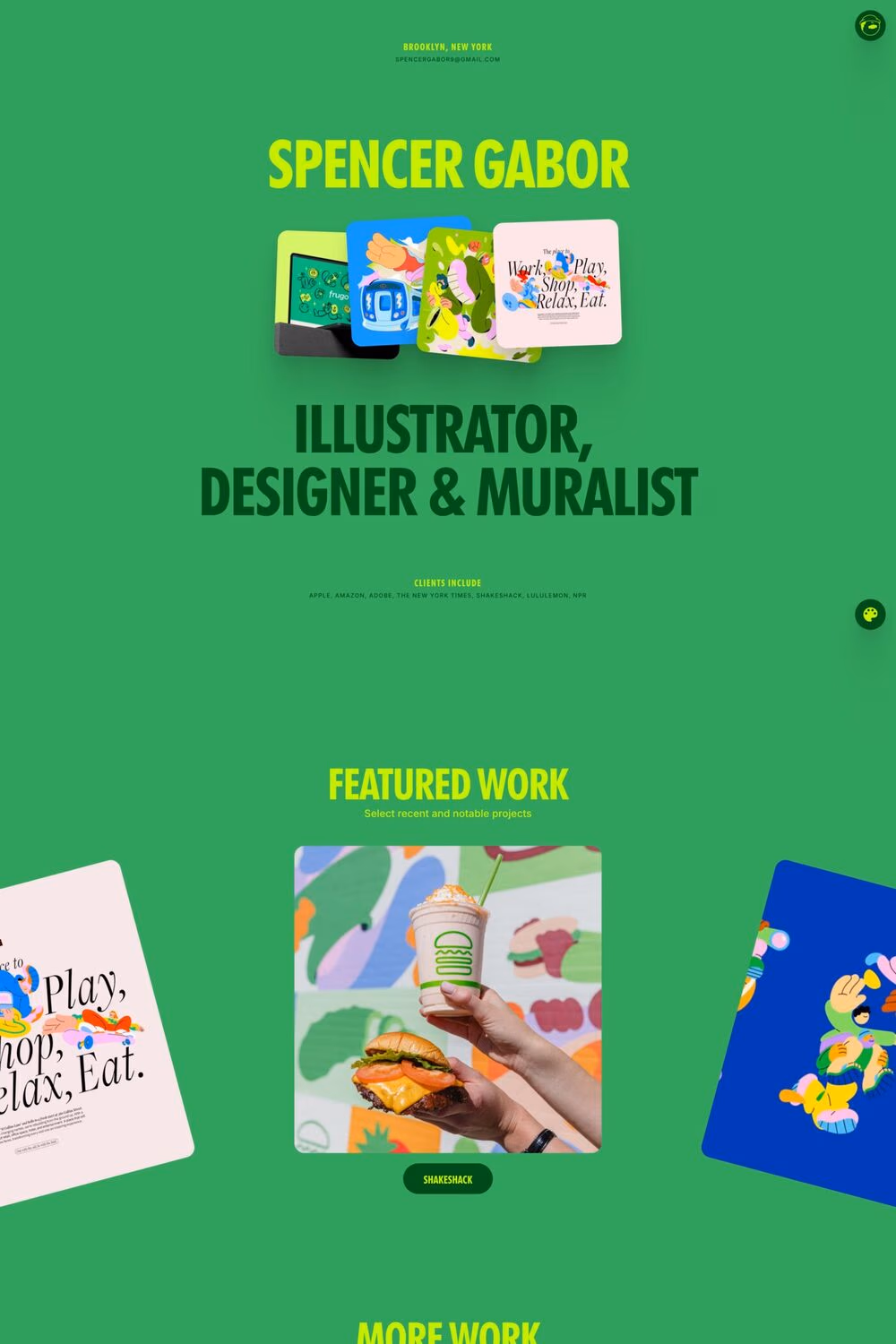 Spencer Gabor website screenshot