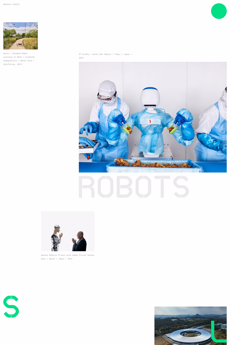 Spencer Lowell website screenshot