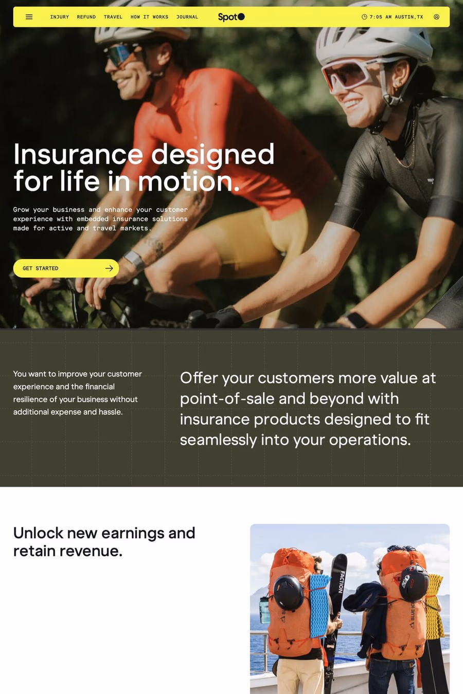 Spot website screenshot