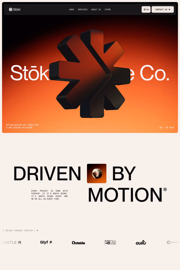 Stōkt Creative Co. website screenshot
