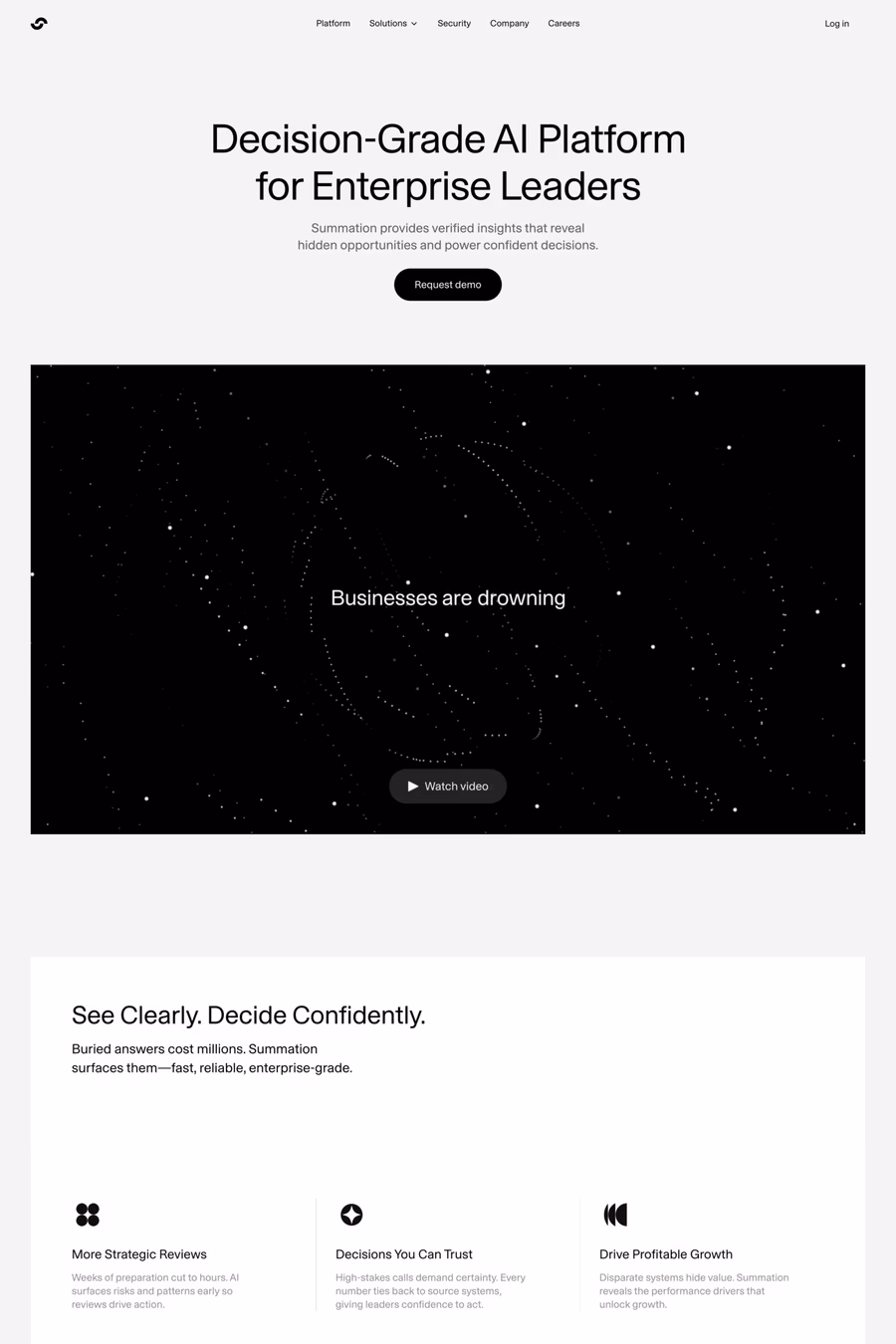 Summation website screenshot