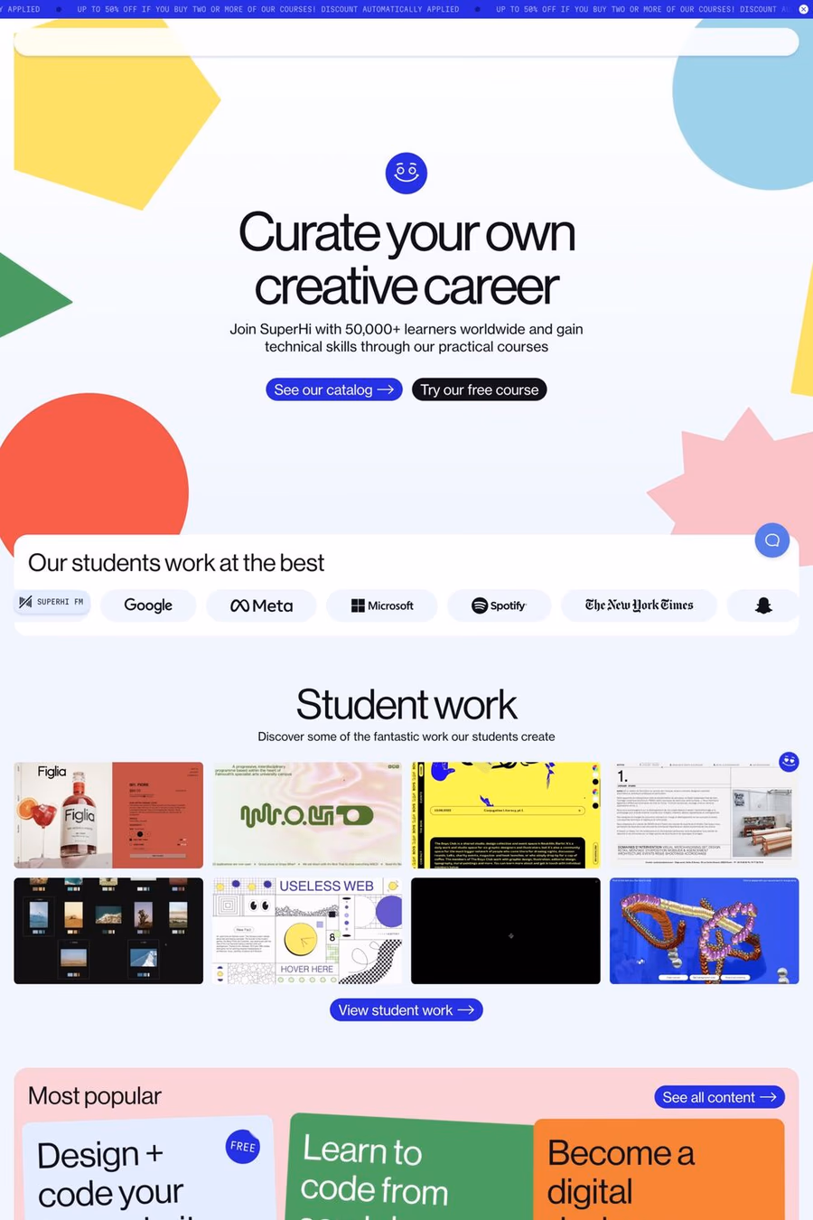 SuperHi website screenshot