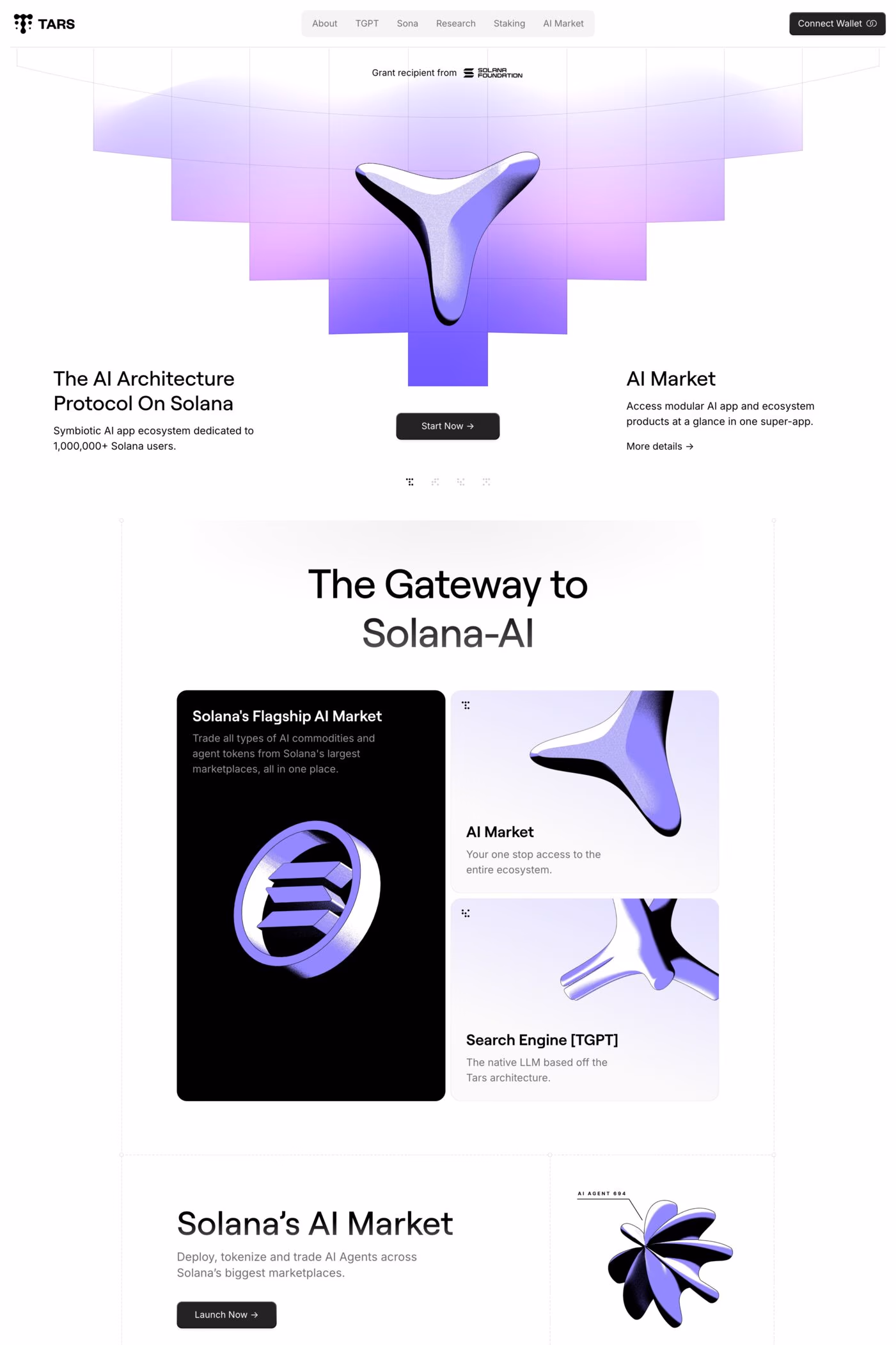 Tars website screenshot