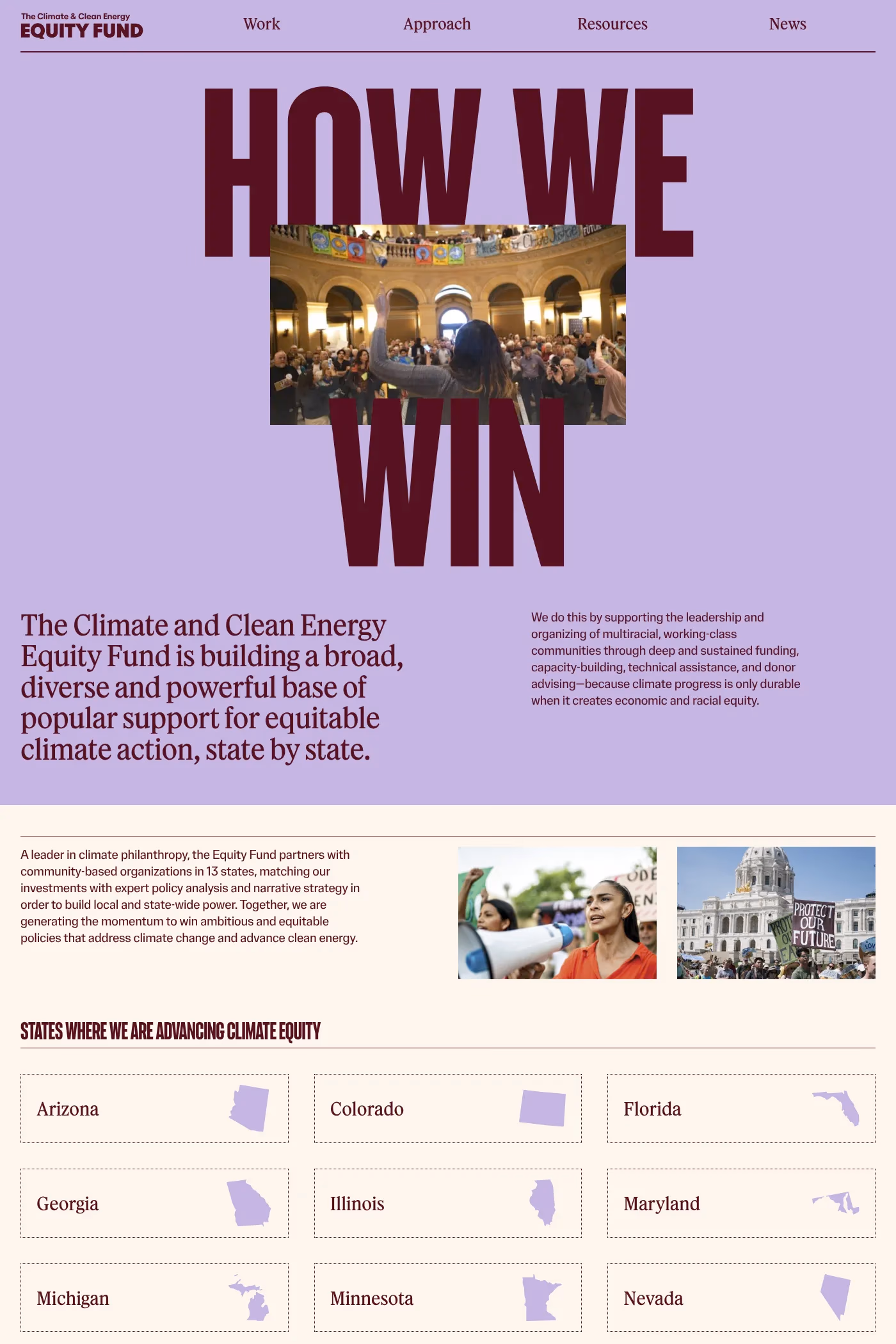 The Equity Fund website screenshot
