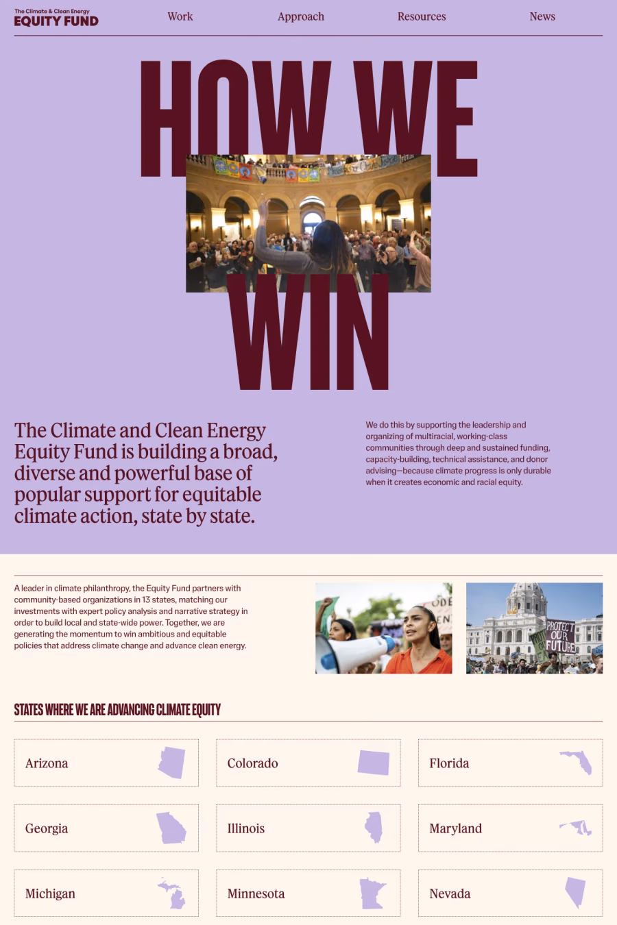 The Equity Fund website screenshot