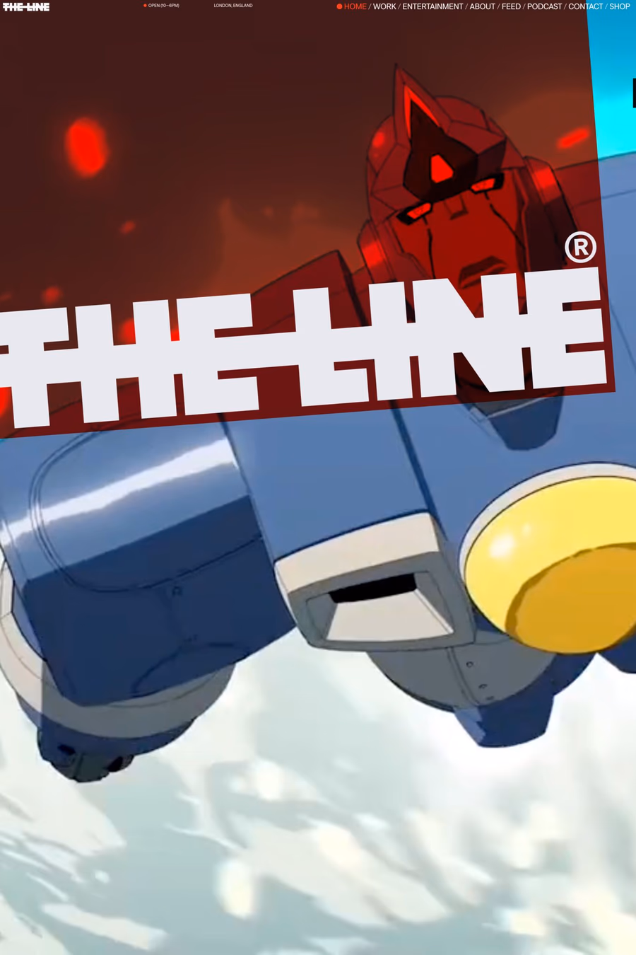 The Line Studio website screenshot