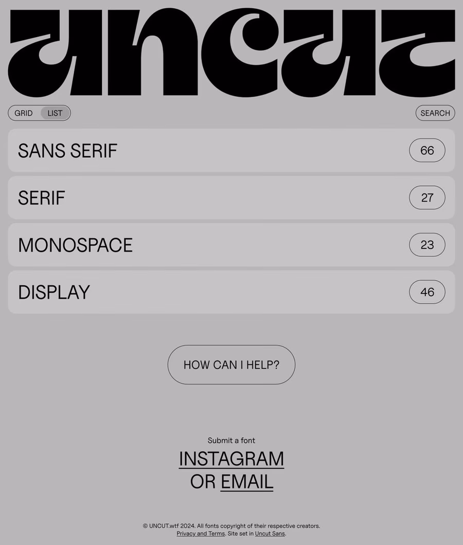 Uncut website screenshot