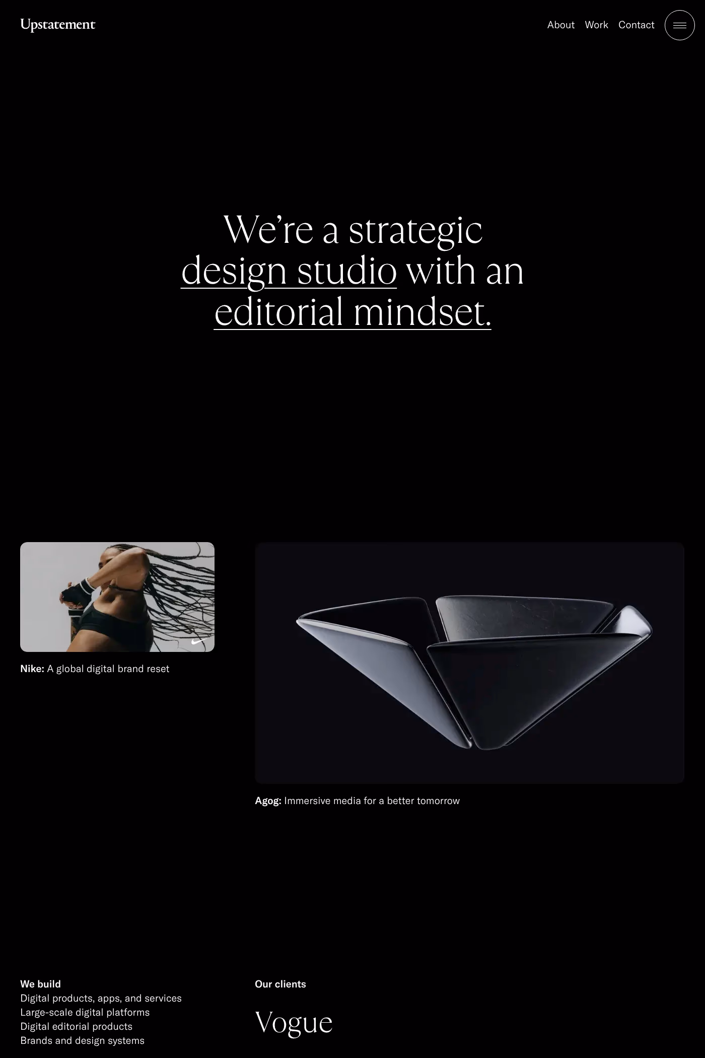 Upstatement website screenshot