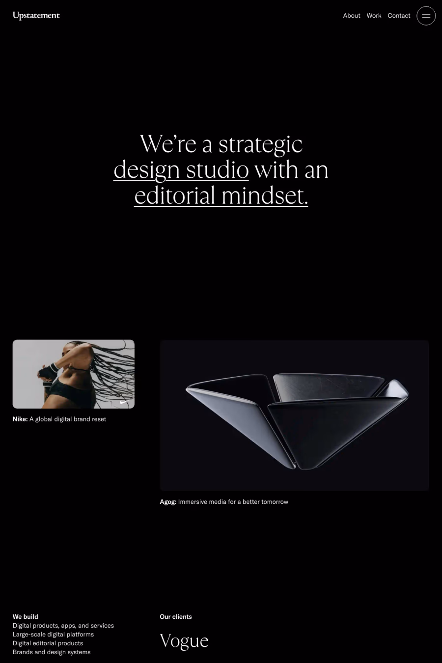 Upstatement website screenshot