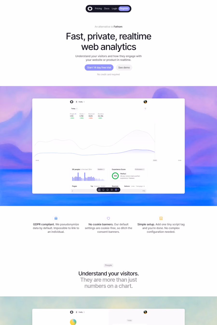 Visitors website screenshot