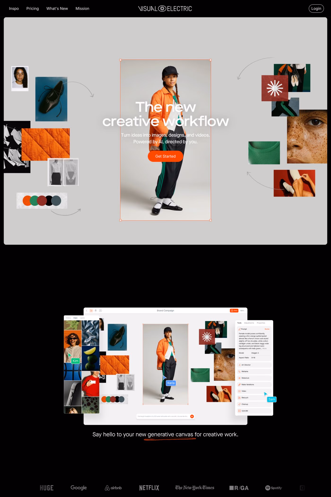 Visual Electric website screenshot