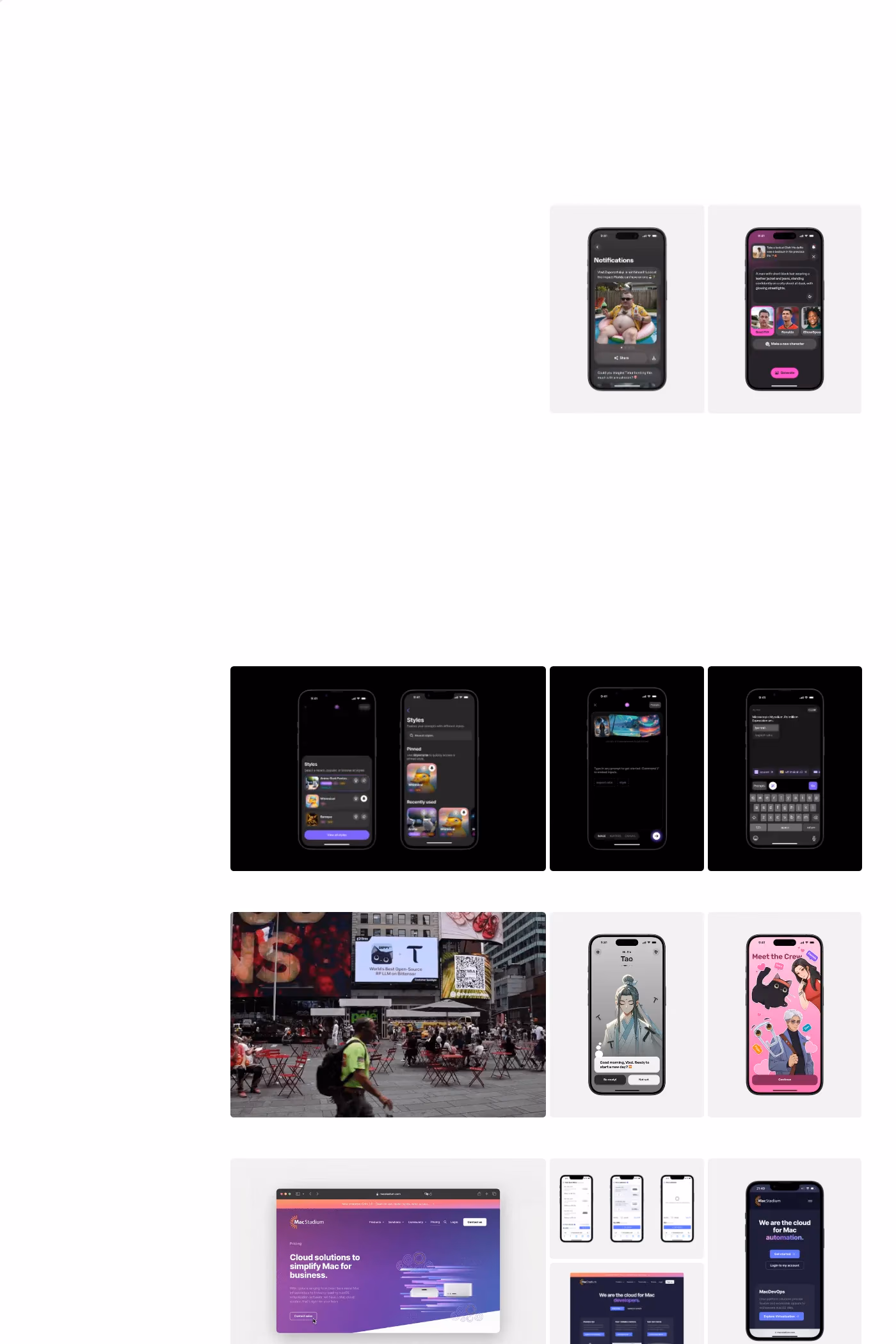 Vlad Zaporozhskyi website screenshot