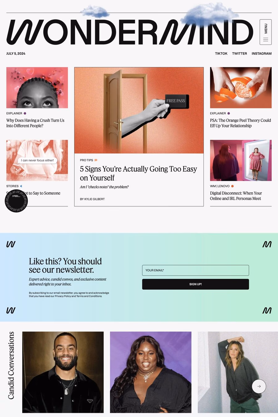 Wondermind website screenshot