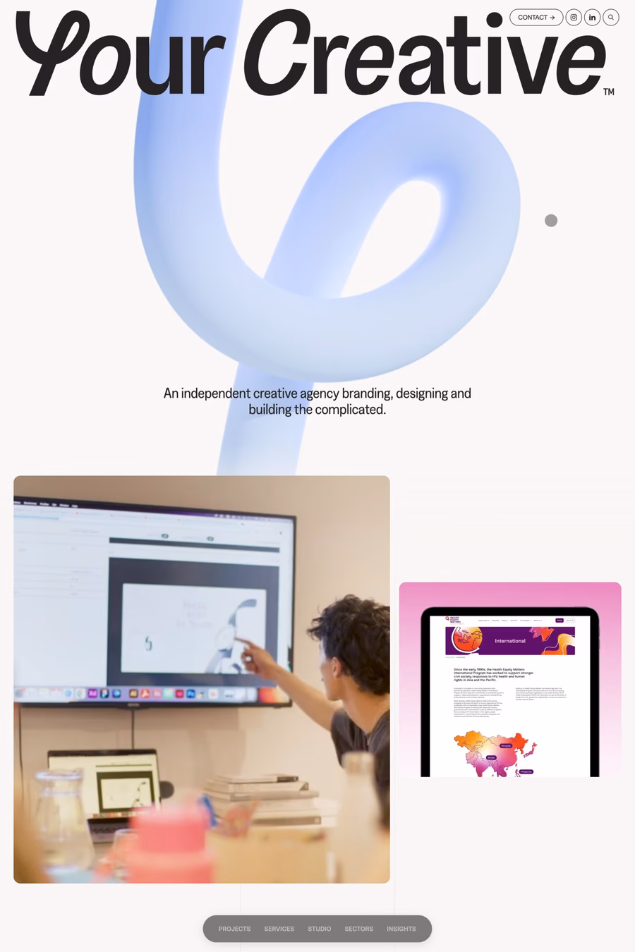 Your Creative website screenshot